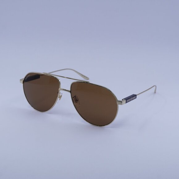 Gucci GG1311S 004 Sunglasses Gold Aviator Frame - Picture 1 of 11
